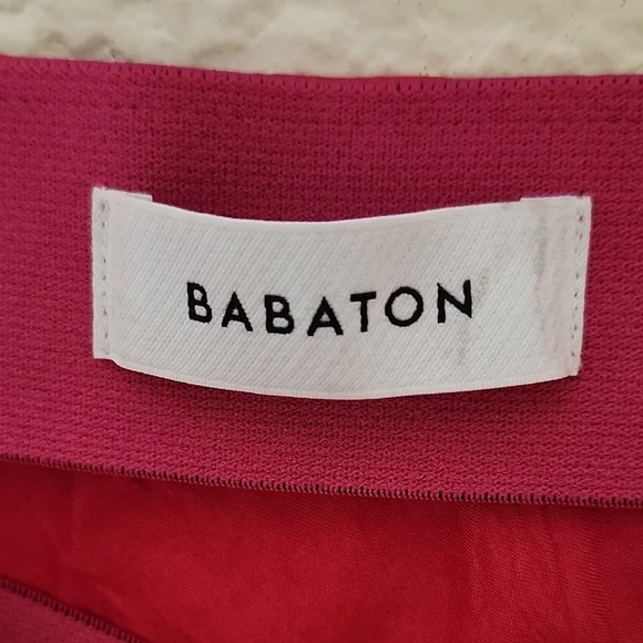 Babaton Pink Midi Slip Skirt for Cocktail Nights - Picture 4 of 12